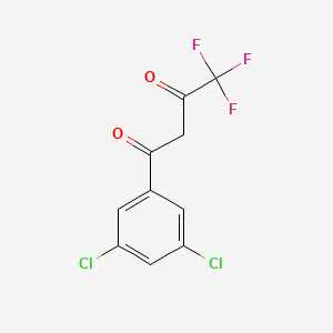 molecular formula C10H5Cl2F3O2 B13576327 1-(3,5-Dichlorophenyl)-4,4,4-trifluorobutane-1,3-dione 