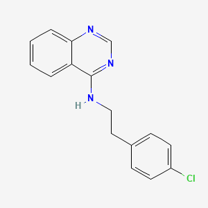 molecular formula C16H14ClN3 B13576338 N-[2-(4-chlorophenyl)ethyl]quinazolin-4-amine 