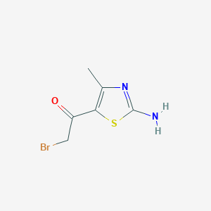 molecular formula C6H7BrN2OS B1357636 1-(2-Amino-4-methylthiazol-5-YL)-2-bromoethanone CAS No. 32519-72-5