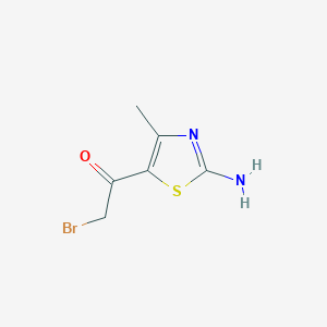 1-(2-Amino-4-methylthiazol-5-YL)-2-bromoethanone