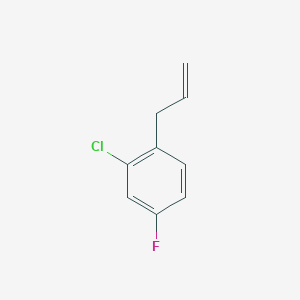 molecular formula C9H8ClF B135764 3-(2-Chloro-4-fluorophenyl)-1-propene CAS No. 128426-47-1