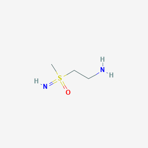 molecular formula C3H10N2OS B13576418 2-(S-Methylsulfonimidoyl)ethanamine 