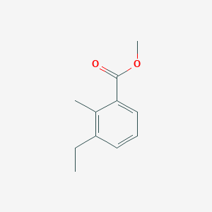 molecular formula C11H14O2 B13576487 Methyl 3-ethyl-2-methylbenzoate 