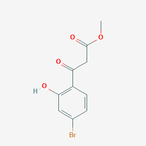 molecular formula C10H9BrO4 B13576555 Methyl 3-(4-bromo-2-hydroxyphenyl)-3-oxopropanoate 