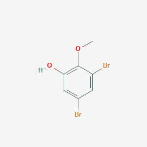 molecular formula C7H6Br2O2 B13576590 3,5-Dibromo-2-methoxyphenol CAS No. 79893-39-3