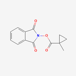 molecular formula C13H11NO4 B13576619 (1,3-dioxoisoindol-2-yl) 1-methylcyclopropane-1-carboxylate 