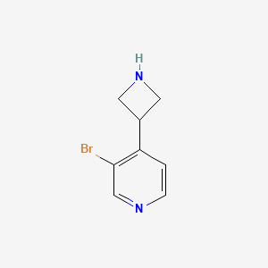 molecular formula C8H9BrN2 B13576672 4-(Azetidin-3-yl)-3-bromopyridine 