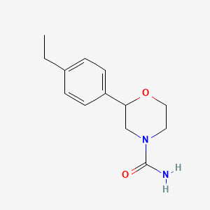 molecular formula C13H18N2O2 B13576729 2-(4-Ethylphenyl)morpholine-4-carboxamide 