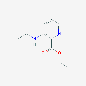 molecular formula C10H14N2O2 B13576979 Ethyl 3-(ethylamino)pyridine-2-carboxylate 