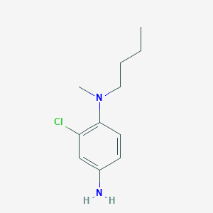 molecular formula C11H17ClN2 B1357698 N1-Butyl-2-chloro-N1-methylbenzene-1,4-diamine CAS No. 1019115-86-6