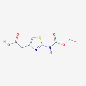 {2-[(Ethoxycarbonyl)amino]-1,3-thiazol-4-yl}acetic acid