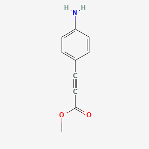 molecular formula C10H9NO2 B1357756 Methyl 3-(4-aminophenyl)prop-2-ynoate 