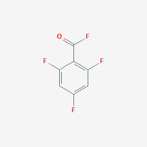 molecular formula C7H2F4O B135776 2,4,6-Trifluorobenzoyl fluoride CAS No. 129825-18-9