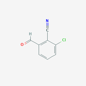 molecular formula C8H4ClNO B1357791 2-Chloro-6-formylbenzonitrile CAS No. 77532-86-6