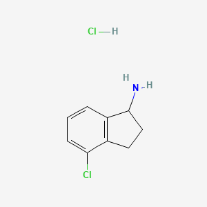 4-chloro-2,3-dihydro-1H-inden-1-amine hydrochloride
