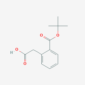 molecular formula C13H16O4 B1357802 2-Carboxymethyl-benzoic acid tert-butyl ester CAS No. 168072-81-9