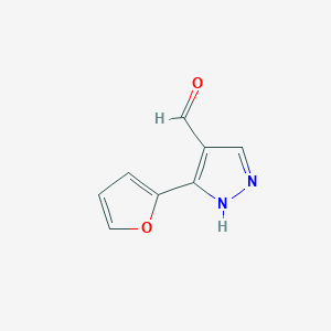 3-(furan-2-yl)-1H-pyrazole-4-carbaldehyde