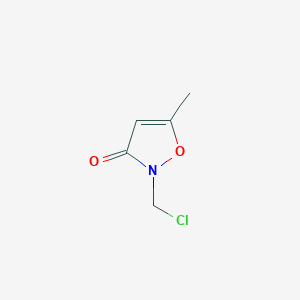 3(2H)-Isoxazolone, 2-(chloromethyl)-5-methyl-