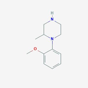 molecular formula C12H18N2O B13578055 1-(2-Methoxyphenyl)-2-methylpiperazine 