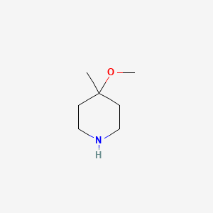 molecular formula C7H15NO B1357814 4-Methoxy-4-methylpiperidine CAS No. 3970-72-7