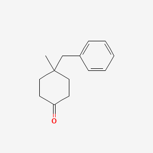molecular formula C14H18O B1357815 4-Benzyl-4-methylcyclohexanone CAS No. 54889-02-0