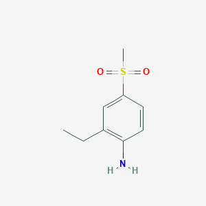 molecular formula C9H13NO2S B1357821 2-Ethyl-4-(methylsulfonyl)aniline CAS No. 1823917-84-5