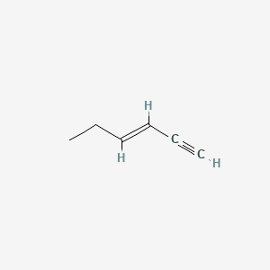 molecular formula C6H8 B13578367 3-Hexen-1-yne CAS No. 2807-09-2