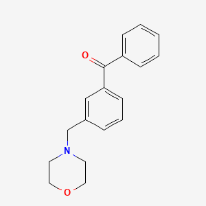 molecular formula C18H19NO2 B1357837 3-(Morpholinomethyl)benzophenone CAS No. 763863-61-2