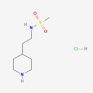 molecular formula C8H19ClN2O2S B1357848 N-(2-Piperidin-4-ylethyl)methanesulfonamide hydrochloride CAS No. 70922-37-1