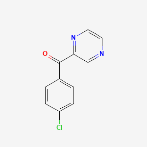 molecular formula C11H7ClN2O B1357850 2-(4-Chlorobenzoyl)pyrazine CAS No. 118543-85-4