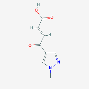 molecular formula C8H8N2O3 B1357853 4-(1-methyl-1H-pyrazol-4-yl)-4-oxobut-2-enoic acid 