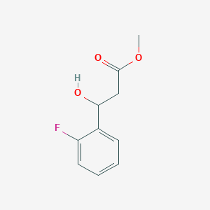 molecular formula C10H11FO3 B13578644 Methyl 3-(2-fluorophenyl)-3-hydroxypropanoate 