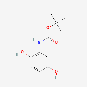 molecular formula C11H15NO4 B13578705 tert-butylN-(2,5-dihydroxyphenyl)carbamate 