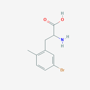 molecular formula C10H12BrNO2 B13578724 2-Amino-3-(5-bromo-2-methylphenyl)propanoic acid 