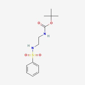 molecular formula C13H20N2O4S B1357873 Tert-butyl 2-(phenylsulfonamido)ethylcarbamate CAS No. 222639-98-7