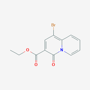 molecular formula C12H10BrNO3 B1357874 1-溴-4-氧代-4H-喹诺利津-3-羧酸乙酯 CAS No. 337909-11-2