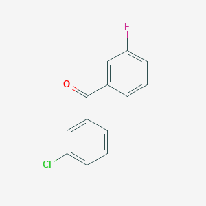 molecular formula C13H8ClFO B1357878 3-Chloro-3'-fluorobenzophenone CAS No. 75762-57-1