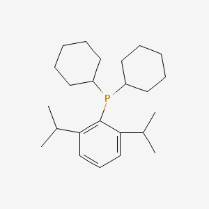 molecular formula C24H39P B1357885 Dicyclohexyl(2,6-diisopropylphenyl)phosphine CAS No. 1053657-07-0