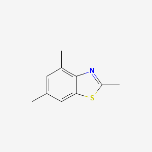 molecular formula C10H11NS B1357898 2,4,6-Trimethyl-1,3-benzothiazole CAS No. 80689-37-8