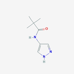 molecular formula C8H13N3O B1357906 2,2-dimethyl-N-(1H-pyrazol-4-yl)propanamide 
