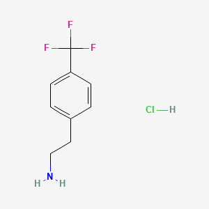 molecular formula C9H11ClF3N B1357920 2-(4-Trifluoromethyl-phenyl)-ethylamine hydrochloride CAS No. 52997-74-7