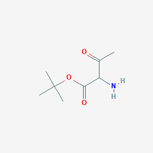 molecular formula C8H15NO3 B13579213 Tert-butyl 2-amino-3-oxobutanoate CAS No. 87214-69-5