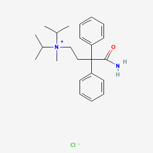 molecular formula C23H33ClN2O B13579220 Isopropamide chloride CAS No. 24353-18-2