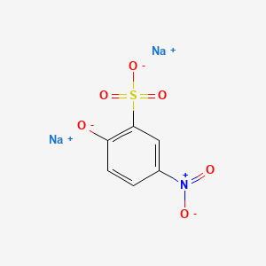 molecular formula C6H3NNa2O6S B1357925 Benzenesulfonic acid, 2-hydroxy-5-nitro-, sodium salt (1:2) CAS No. 34005-16-8