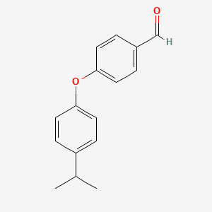 molecular formula C16H16O2 B1357933 4-(4-Isopropylphenoxy)benzaldehyde CAS No. 61343-86-0