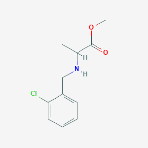 molecular formula C11H14ClNO2 B13579507 Methyl (2-chlorobenzyl)alaninate 
