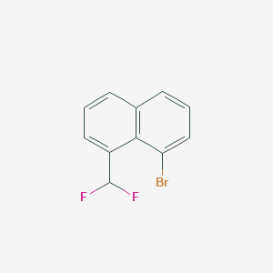 molecular formula C11H7BrF2 B13579548 1-Bromo-8-(difluoromethyl)naphthalene 