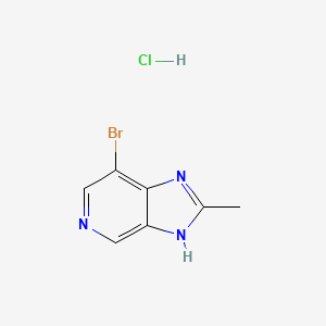 molecular formula C7H7BrClN3 B13579549 7-bromo-2-methyl-1H-imidazo[4,5-c]pyridinehydrochloride 
