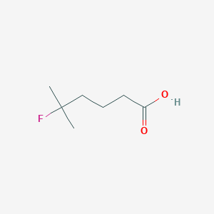molecular formula C7H13FO2 B13579598 5-Fluoro-5-methylhexanoic acid 