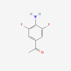 molecular formula C8H7F2NO B1357968 1-(4-Amino-3,5-difluorophenyl)ethanone CAS No. 811799-69-6